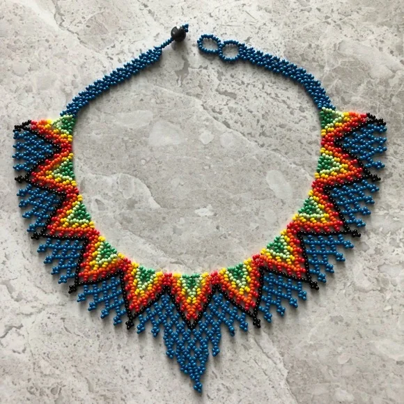 BEADS NECKLACE Handmade From Colombia - Picture 3 of 12